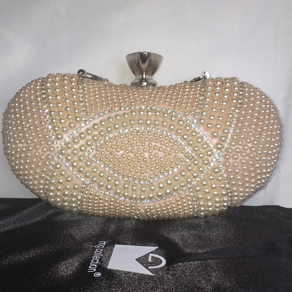 Handbags - MG Collection- Beaded Evening Clutch NWOT